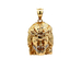 10kt Two Tone Jesus Pendant 