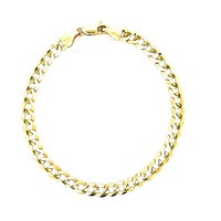 10kt Yellow Gold 8.5" 5.5mm Curb Link Bracelet