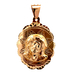 14kt Yellow Gold Double Sided Religious Pendant
