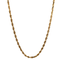 10kt Yellow Gold 22" 3mm Rope Chain