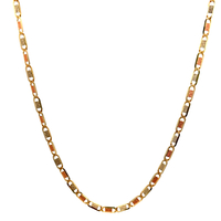  14kt Tri-Color 24" 3mm Mariner Link Chain