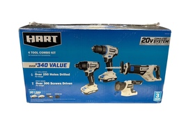 Hart 20-Volt Cordless 4 Tool Combo Kit