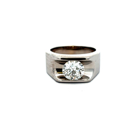 14kt White Gold 2.00ct Round Dia I2 F Ring