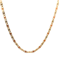 14kt Tri-Color 22" 3.25mm Valentino Link Chain