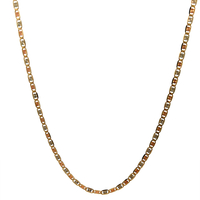 14kt Tri-Color 20" 3mm Valentino Link Chain