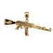 14kt Yellow Gold Machine Gun Pendant