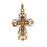  14kt Yellow Gold Cross Pendant