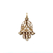  14kt Yellow Gold Hamsa Pendant