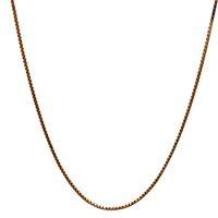 14kt Yellow Gold 18" 1mm Box Link Chain