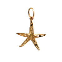 14kt Yellow Gold Starfish Pendant