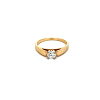 14kt Yellow Gold .50ct Diamond I1 H Solitaire Ring 