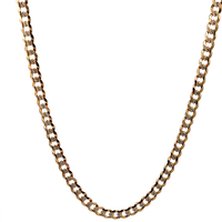  14kt Yellow Gold 18.5" 4.75mm Diamond Cut Curb Link Chain