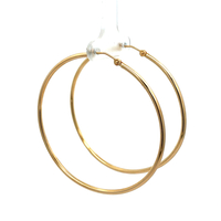 14kt Yellow Gold Large Hoop Earrings