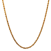 14kt Yellow Gold 22.5" 2mm Rope Chain 