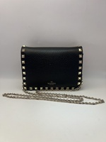 Valentino Garavani Rockstud Calfskin Chain Pouch 