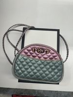 Gucci Trapontata Colorblock Metallic Leather Crossbody Bag