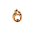 14kt Yellow Gold Diamond Mother With Child Pendant