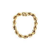 14kt Yellow Gold 7.5" 9.25mm Rope Bracelet