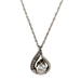 14kt White Gold .36ct tw GIA VS1 I Diamond Pendant & Chain