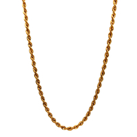  14kt Yellow Gold 36" 3.25mm Rope Chain