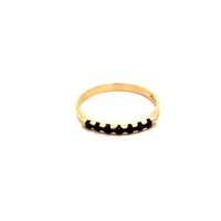 14kt Yellow Gold Black Stone Band Ring