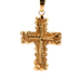 10kt Yellow Gold Nugget Cross Pendant