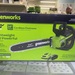 Greenworks 14” Cordless Chainsaw 40v Automatic Oiler Battery &Charger Included