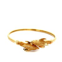 14kt Yellow Gold Dolphin Bangle Bracelet