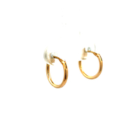 14kt Yellow Gold Huggie Hoop Earrings