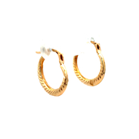  14kt Yellow Gold Hoop Earrings 