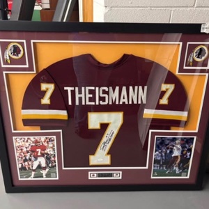Joe Theismann autographed framed picture