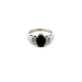 14kt White Gold .30ct tw Diamond & Blue Stone Ring