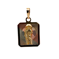 14kt Tri-Color Religious Pendant