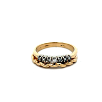 14kt Yellow Gold .20ct tw Diamond Double Band Ring