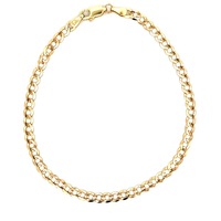 14kt Yellow Gold 8" 3.8mm Curb Bracelet 