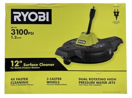 Ryobi Electric Pressure Washer Surface Cleaner with Caster Wheels