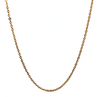 18kt Yellow Gold 20" 1mm Link Chain 