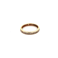 10kt Yellow Gold .80ct tw Diamond Infinity Band Ring