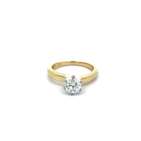 18kt Yellow Gold 1.01ct tw Round Diamond Solitaire Ring