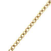 14kt Yellow Gold 7" 6.5mm Rolo Link Bracelet