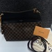 Louis Vuitton Black and Brown Checkered Maida tote with strap