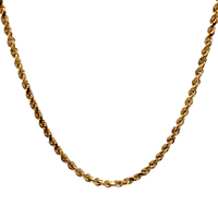  14kt Yellow Gold 16" 2mm Rope Link Chain