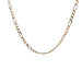  14kt  Tri-Color 21" 3mm Figaro Link Chain