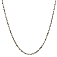 14kt White Gold 18" 1.25mm Rope Chain 