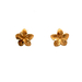 14kt Yellow Gold Flower Stud Earrings 