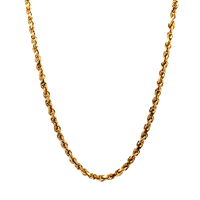 14kt Yellow Gold 22" 3.5mm Rope Chain 