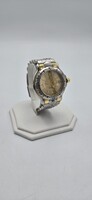 Tag Heuer 6000 Professional Men’s Watch 39mm Stainless W/18K Gold Bezel