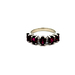  10kt White Gold Diamond & Pink Tourmaline Stone Ring Size 6.5