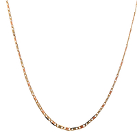 10kt Tri-Color 19" 1.5mm Mariner Link Chain