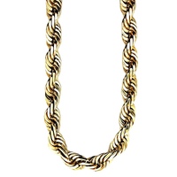 10kt Yellow Gold 26" 12mm Solid Rope Chain